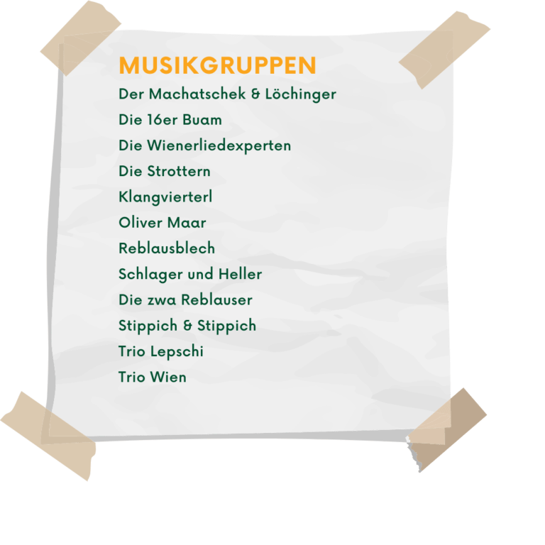Die Musikgruppen